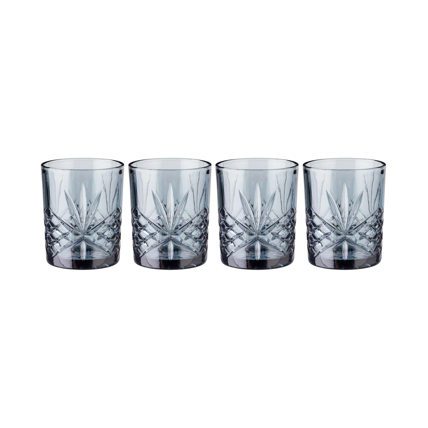 4x Gläser Aus Kristallglas 300ml CRYSTAL CLUB In Dunkelgrau 1 4x Gläser Aus Kristallglas 300ml CRYSTAL CLUB In Dunkelgrau