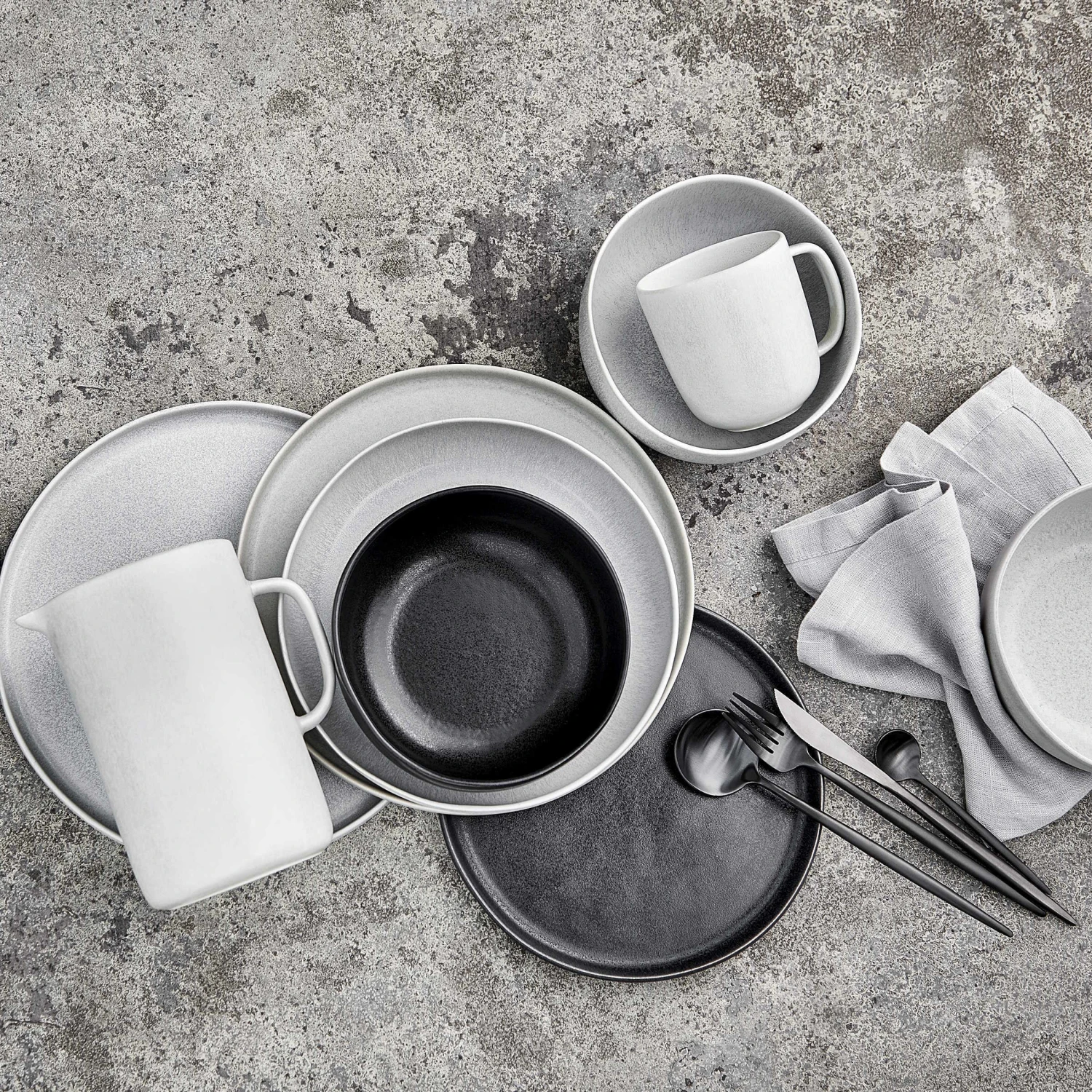 4x Pastateller Ø23cm CASA NOVA In Schwarz 2 4x Pastateller Ø23cm CASA NOVA In Schwarz – Bild 2