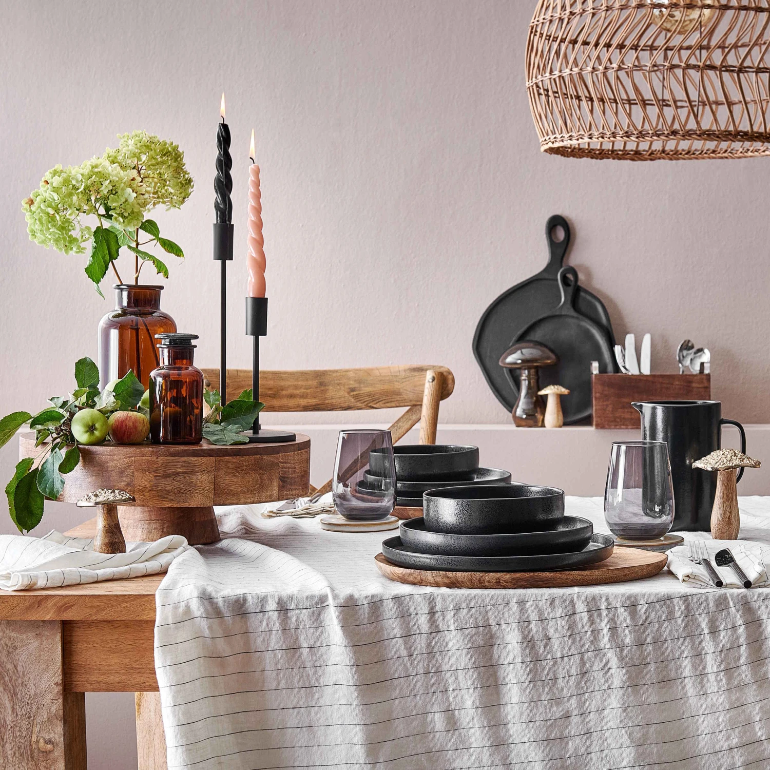 4x Pastateller Ø23cm CASA NOVA In Schwarz 12 4x Pastateller Ø23cm CASA NOVA In Schwarz – Bild 12