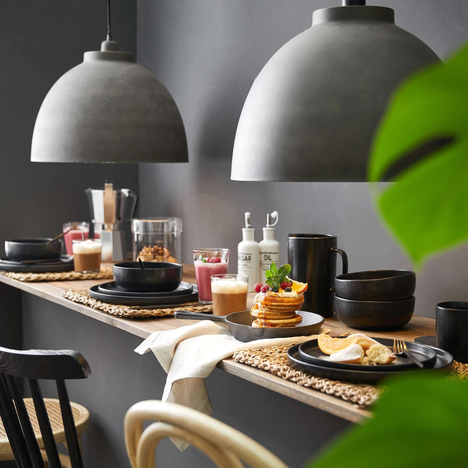 4x Pastateller Ø23cm CASA NOVA In Schwarz 13 4x Pastateller Ø23cm CASA NOVA In Schwarz – Bild 13