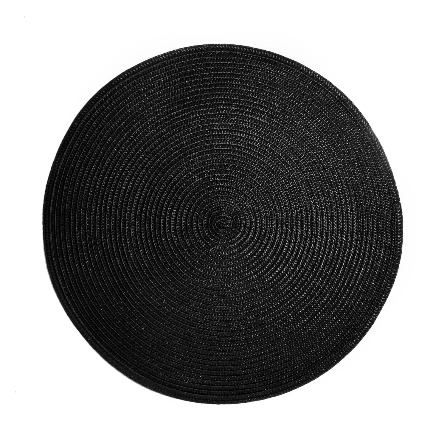 6x Tischset Ø38cm AMBIENTE In Schwarz 1 6x Tischset Ø38cm AMBIENTE In Schwarz