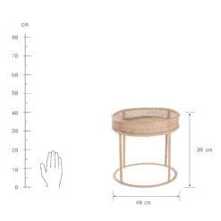 Beistelltisch Höhe 39cm BOHO LOUNGE In Natur 10 Beistelltisch Höhe 39cm BOHO LOUNGE In Natur -Butlers butlers beistelltisch hohe 39cm boho lounge in natur 2