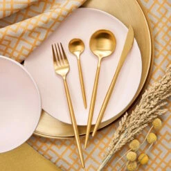 Besteck-Set 4-tlg. Matt STILETTO In Gold 15 Besteck-Set 4-tlg. Matt STILETTO In Gold -Butlers butlers besteck set 4 tlg matt stiletto in gold 3