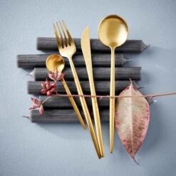 Besteck-Set 4-tlg. Matt STILETTO In Gold 20 Besteck-Set 4-tlg. Matt STILETTO In Gold -Butlers butlers besteck set 4 tlg matt stiletto in gold 8