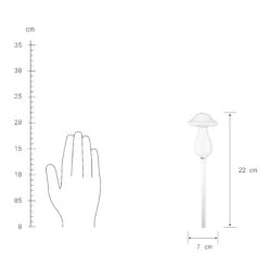Bewässerungspilz Höhe 22cm RAINDROPS In Transparent 5 Bewässerungspilz Höhe 22cm RAINDROPS In Transparent -Butlers butlers bewasserungspilz hohe 22cm raindrops in transparent 2