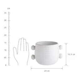 Blumentopf B 23 X T 15cm HANDLE In Creme 6 Blumentopf B 23 X T 15cm HANDLE In Creme -Butlers butlers blumentopf b 23 x t 15cm handle in creme 2