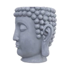 Blumentopf Höhe 42cm BUDDHA In Grau 9 Blumentopf Höhe 42cm BUDDHA In Grau -Butlers butlers blumentopf hohe 42cm buddha in grau 2