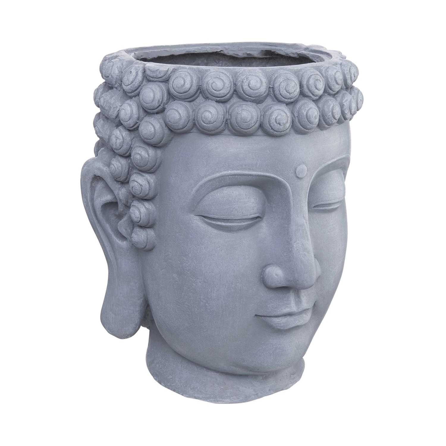 Blumentopf Höhe 42cm BUDDHA In Grau 6 Blumentopf Höhe 42cm BUDDHA In Grau – Bild 6