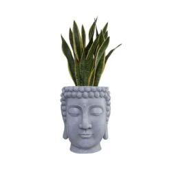 Blumentopf Höhe 42cm BUDDHA In Grau 13 Blumentopf Höhe 42cm BUDDHA In Grau -Butlers butlers blumentopf hohe 42cm buddha in grau 6