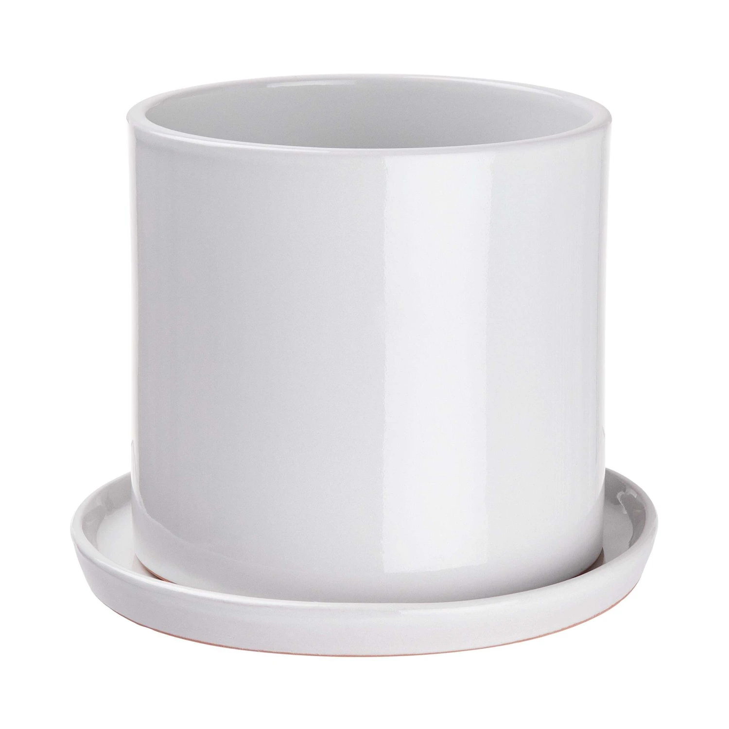 Blumentopf Mit Teller Ø16cm PLANT PLACE In Weiß 1 Blumentopf Mit Teller Ø16cm PLANT PLACE In Weiß