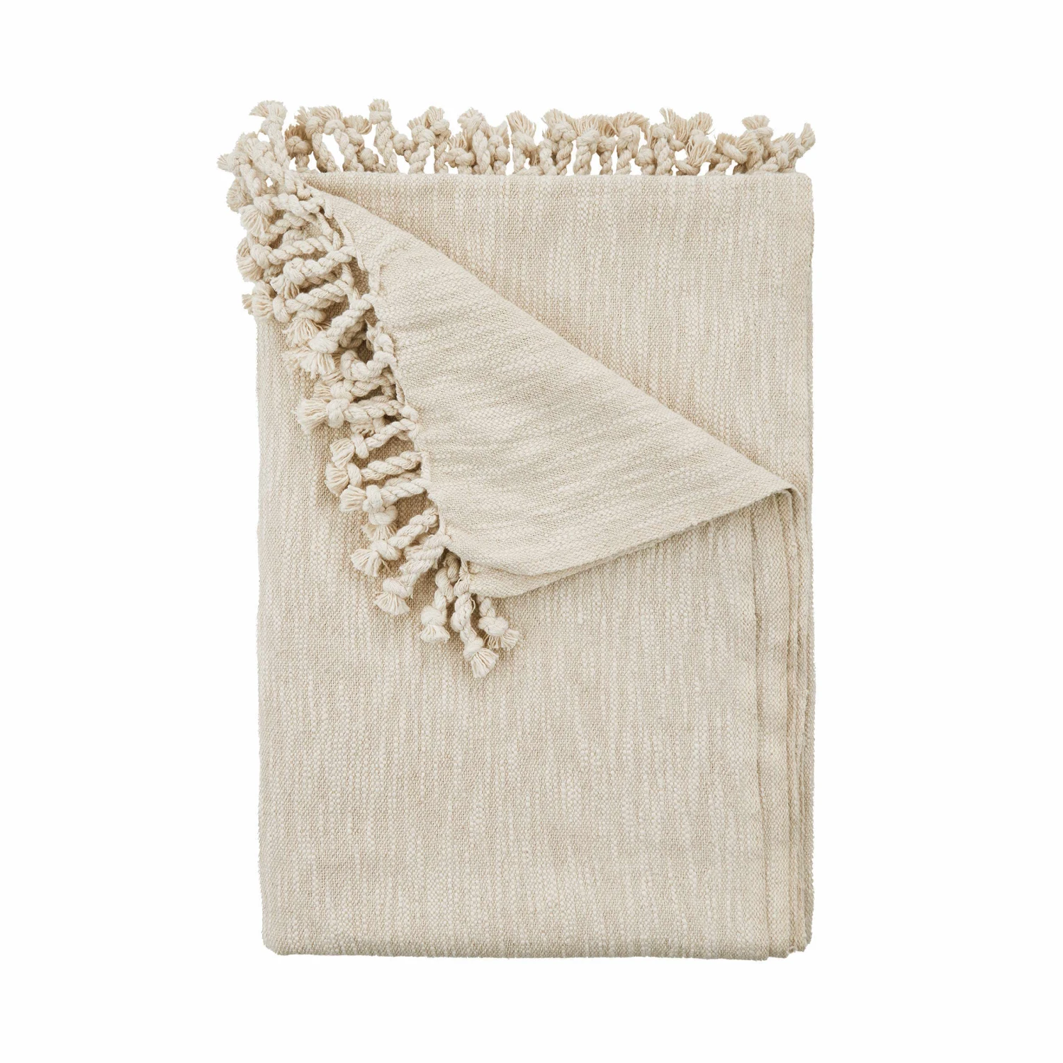 Decke L 200 X B 140cm DUNES In Beige 1 Decke L 200 X B 140cm DUNES In Beige