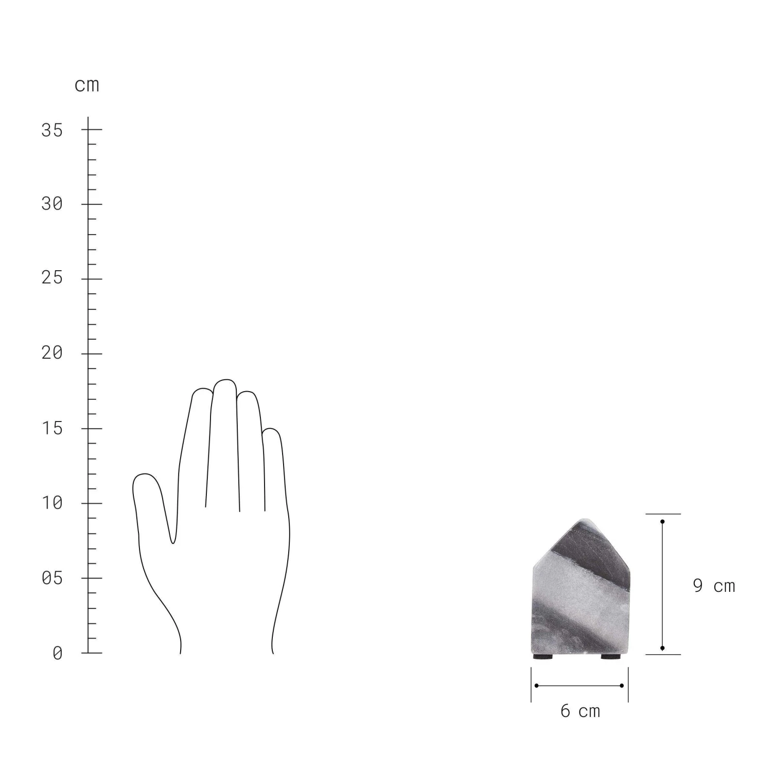 Deko-Haus L 6 X H 9cm BLOCKHOUSE In Grau 4 Deko-Haus L 6 X H 9cm BLOCKHOUSE In Grau – Bild 4