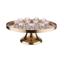 Deko-Teller Mit Fuß Ø50cm BANQUET In Gold 10 Deko-Teller Mit Fuß Ø50cm BANQUET In Gold -Butlers butlers deko teller mit fuss o50cm banquet in gold 4