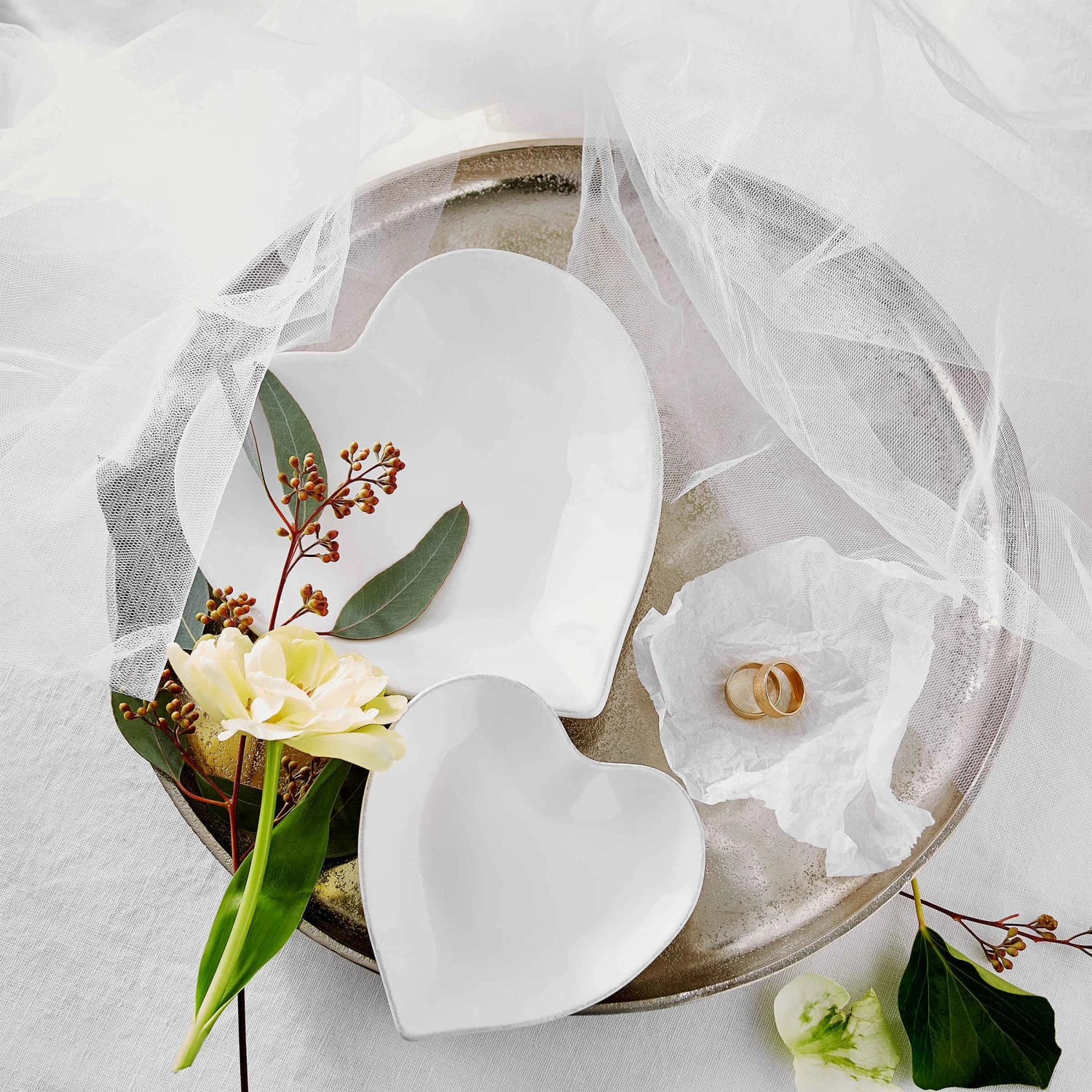 Deko-Teller Ø27cm BANQUET In Silber 4 Deko-Teller Ø27cm BANQUET In Silber – Bild 4