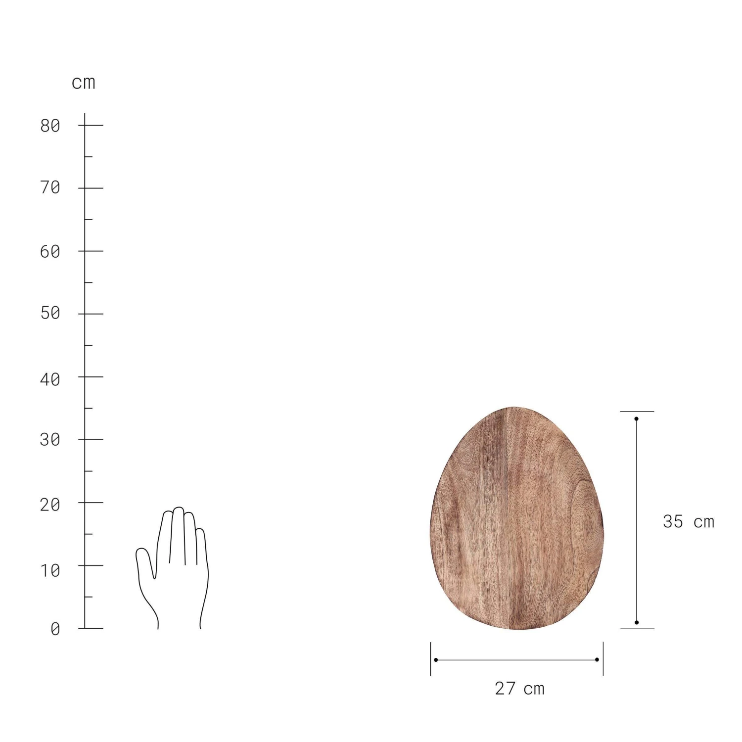 Deko-Teller Organisch L 35 X B 27cm MANGO DAYS In Braun 3 Deko-Teller Organisch L 35 X B 27cm MANGO DAYS In Braun – Bild 3