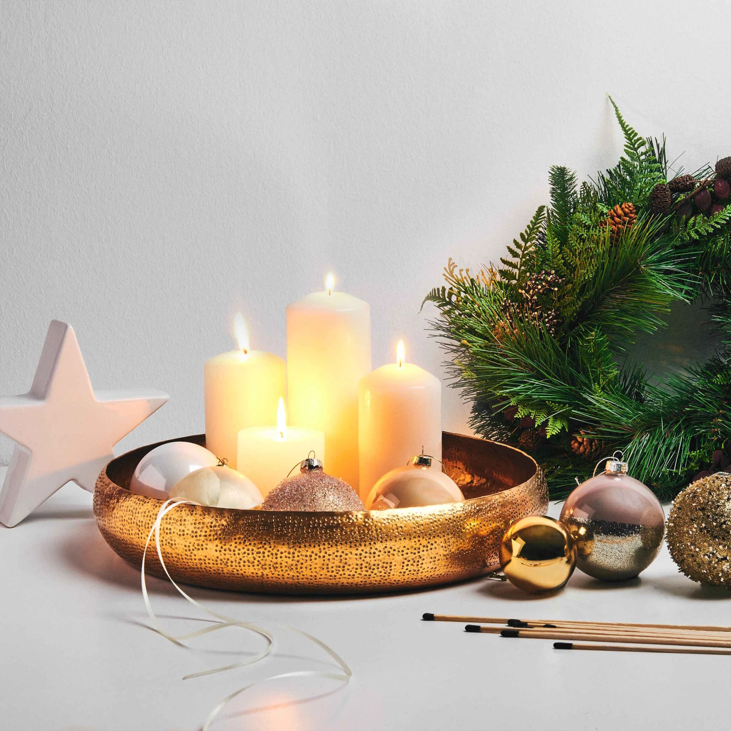 Dekoteller Gehämmert Ø36cm ORIENTAL LOUNGE In Gold 3 Dekoteller Gehämmert Ø36cm ORIENTAL LOUNGE In Gold – Bild 3