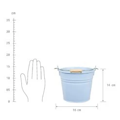 Eimer 2l ZINC In Hellblau 5 Eimer 2l ZINC In Hellblau -Butlers butlers eimer 2l zinc in hellblau 2