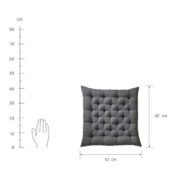 Futonkissen L 42 X B 42cm SOLID In Grau 7 Futonkissen L 42 X B 42cm SOLID In Grau -Butlers butlers futonkissen l 42 x b 42cm solid in grau 3