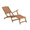 Gartenliege Mit Fußteil WEEKENDER In Braun