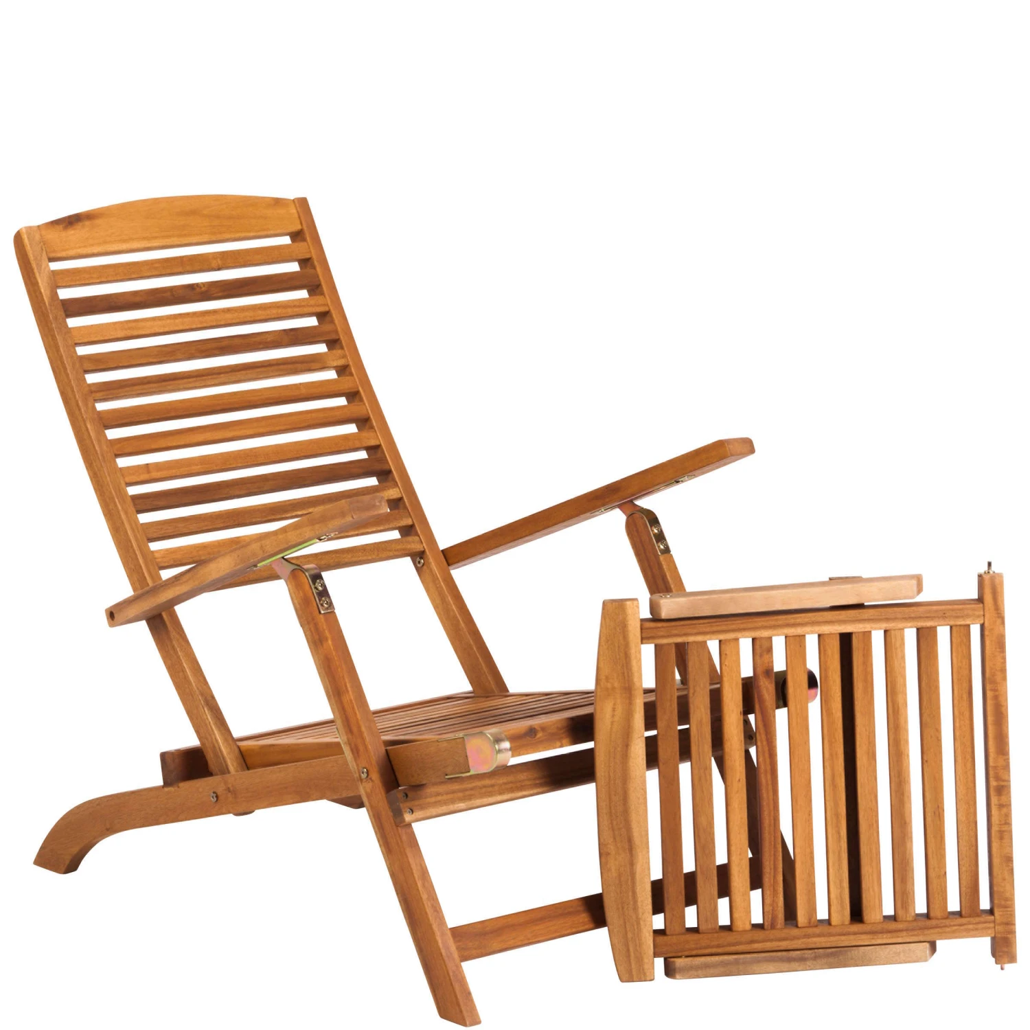 Gartenliege Mit Fußteil WEEKENDER In Braun 5 Gartenliege Mit Fußteil WEEKENDER In Braun – Bild 5