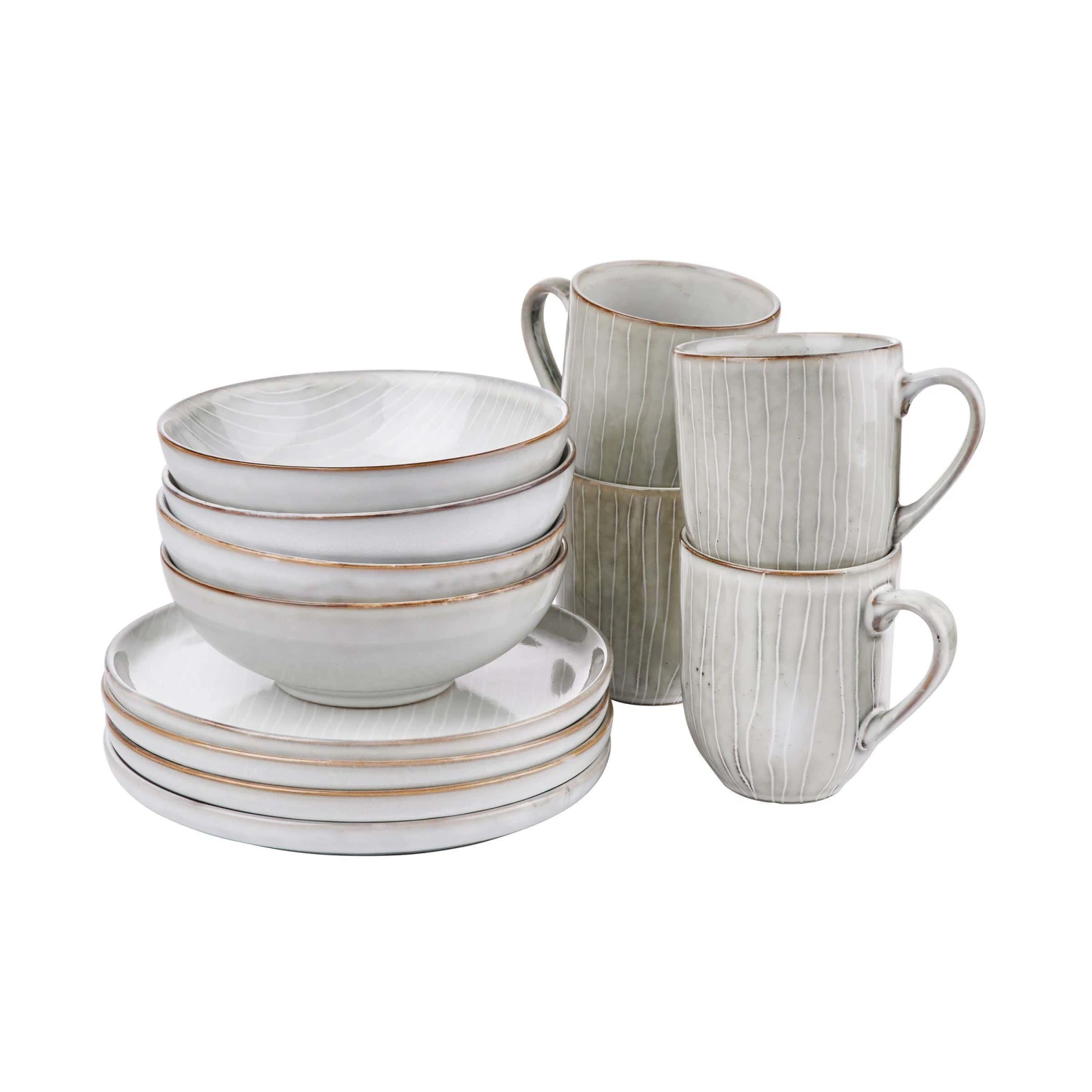 Geschirr-Set 12-tlg. HENLEY In Grau 1 Geschirr-Set 12-tlg. HENLEY In Grau