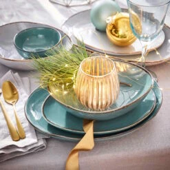 Geschirr-Set 16-tlg. FINCA In Blau 14 Geschirr-Set 16-tlg. FINCA In Blau -Butlers butlers geschirr set 16 tlg finca in blau 1