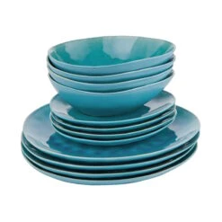 Best Seller 13 Geschirr-Set Zum Dinner 12-tlg. DE LA ROYA In Blau