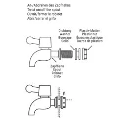 Getränkespender 3,5 L REFRESH In Transparent 25 Getränkespender 3,5 L REFRESH In Transparent -Butlers butlers getrankespender 3 5 l refresh in transparent 12