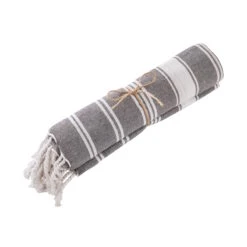 Hamamtuch L 170 X B 90cm SURFSIDE In Anthrazit 9 Hamamtuch L 170 X B 90cm SURFSIDE In Anthrazit -Butlers butlers hamamtuch l 170 x b 90cm surfside in anthrazit 3