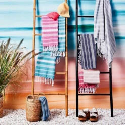 Hamamtuch L 170 X B 90cm SURFSIDE In Türkis 10 Hamamtuch L 170 X B 90cm SURFSIDE In Türkis -Butlers butlers hamamtuch l 170 x b 90cm surfside in turkis 4