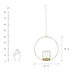 Hängedeko-Ring Mit Glaseinsatz Ø40cm LUNA In Gold 8 Hängedeko-Ring Mit Glaseinsatz Ø40cm LUNA In Gold -Butlers butlers hangedeko ring mit glaseinsatz o40cm luna in gold 3