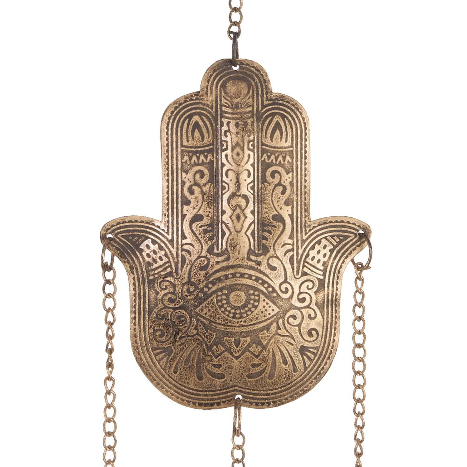 Hängedekoration "Fatimas Hand" Länge 55cm BALI In Gold 4 Hängedekoration "Fatimas Hand" Länge 55cm BALI In Gold – Bild 4