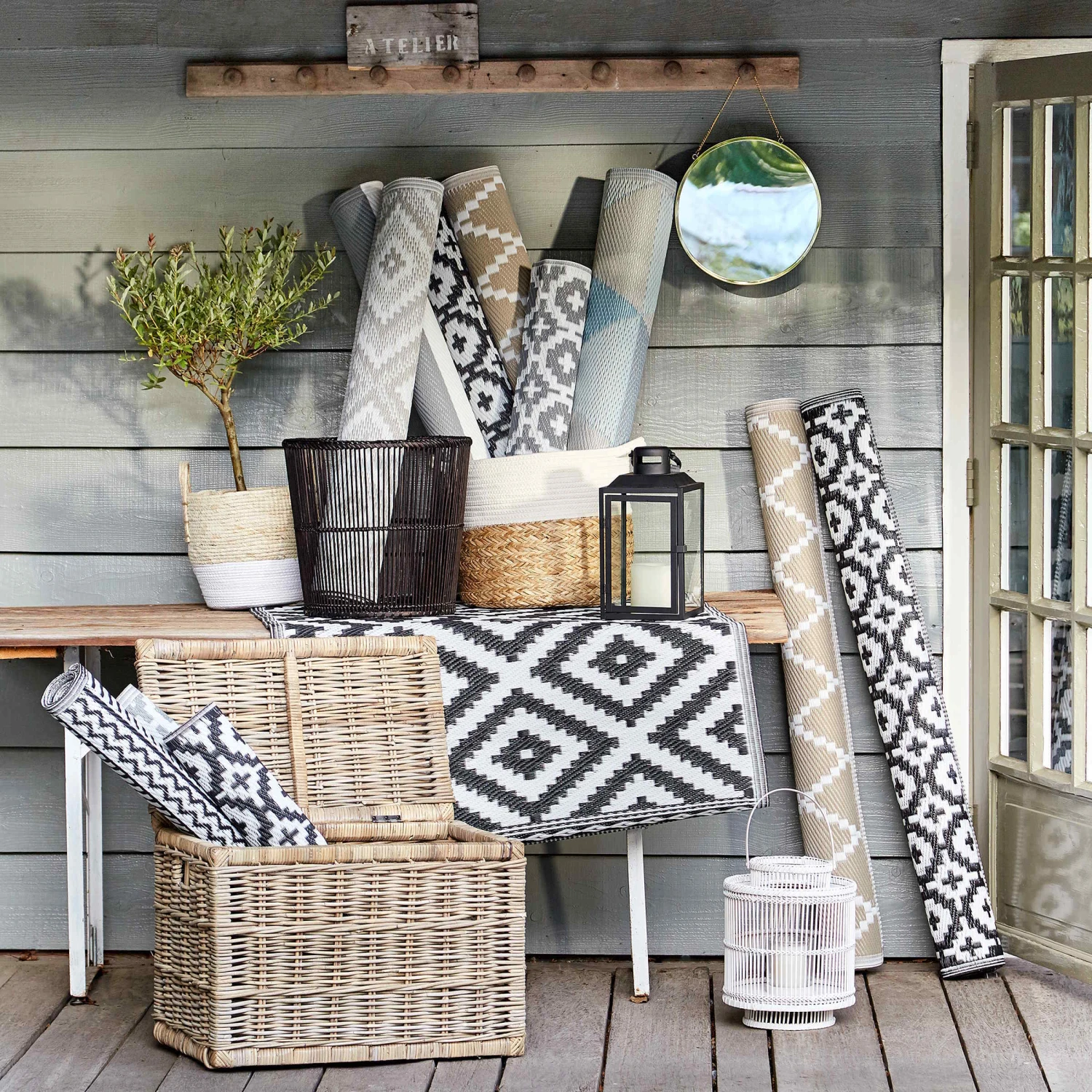 In- & Outdoor-Läufer Mosaik L 140 X B 70cm COLOUR CLASH In Grau 7 In- & Outdoor-Läufer Mosaik L 140 X B 70cm COLOUR CLASH In Grau – Bild 7