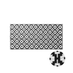 In- & Outdoor-Läufer Mosaik L 140 X B 70cm COLOUR CLASH In Schwarz-Weiß