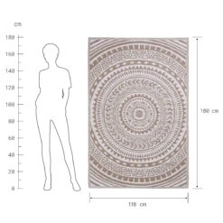 In- & Outdoor-Teppich Circles L 180 X B 118cm COLOUR CLASH In Beige 10 In- & Outdoor-Teppich Circles L 180 X B 118cm COLOUR CLASH In Beige -Butlers butlers in and outdoor teppich circles l 180 x b 118cm colour clash in beige 2