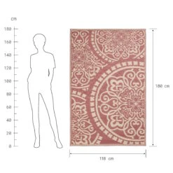 In- & Outdoor-Teppich Floral L 180 X B 118cm COLOUR CLASH In Hellrot-Creme 8 In- & Outdoor-Teppich Floral L 180 X B 118cm COLOUR CLASH In Hellrot-Creme -Butlers butlers in and outdoor teppich floral l 180 x b 118cm colour clash in hellrot creme 2