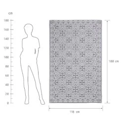 In- & Outdoor-Teppich Kacheln L 180 X B 118cm COLOUR CLASH In Grau-Weiß 7 In- & Outdoor-Teppich Kacheln L 180 X B 118cm COLOUR CLASH In Grau-Weiß -Butlers butlers in and outdoor teppich kacheln l 180 x b 118cm colour clash in grau weiss 2