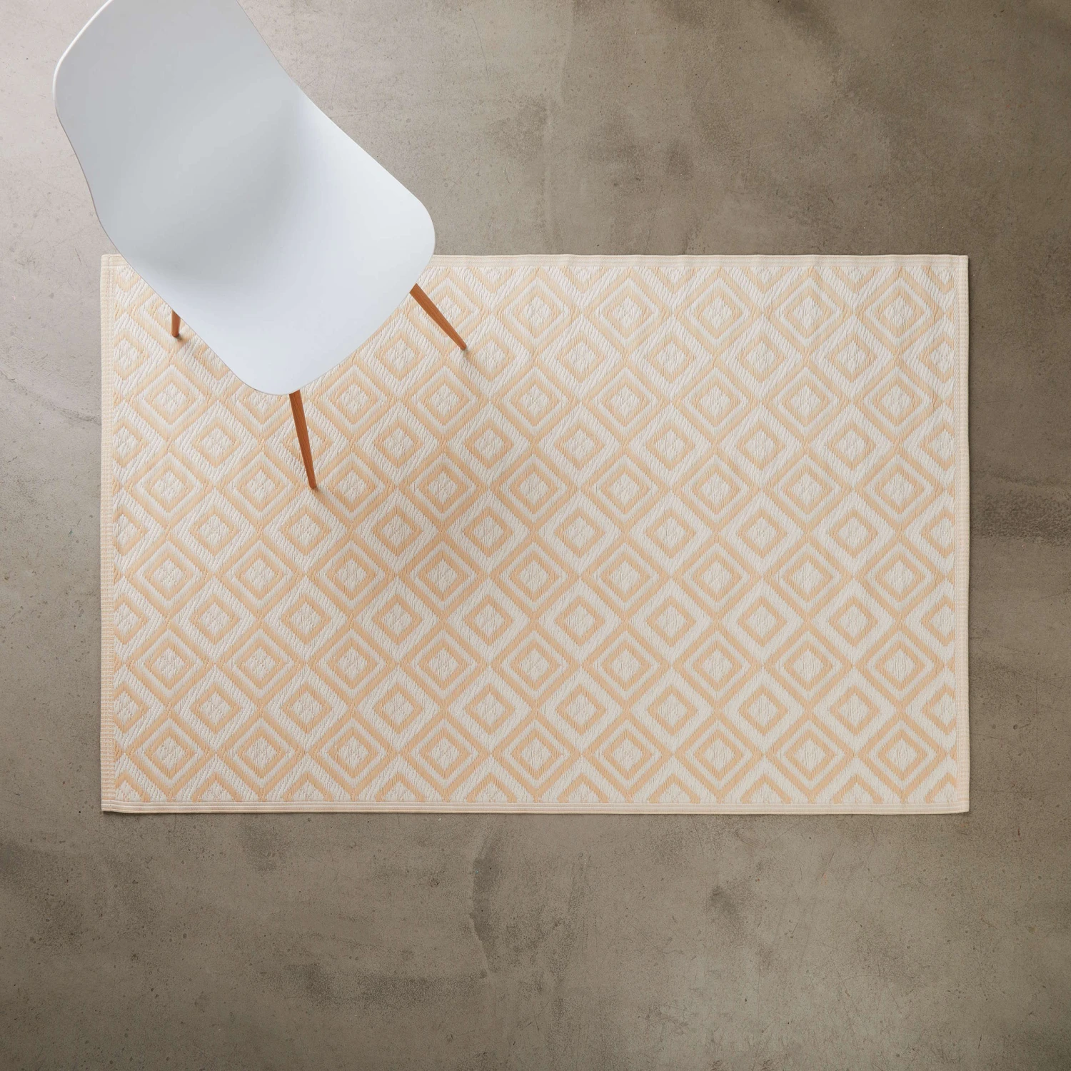 In- & Outdoor-Teppich L 180 X B 118cm COLOUR CLASH In Creme 2 In- & Outdoor-Teppich L 180 X B 118cm COLOUR CLASH In Creme – Bild 2