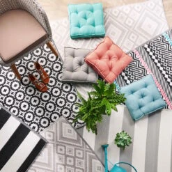 In- & Outdoor-Teppich Mosaik L 150 X B 90cm COLOUR CLASH In Schwarz -Butlers butlers in and outdoor teppich mosaik l 150 x b 90cm colour clash in schwarz 7