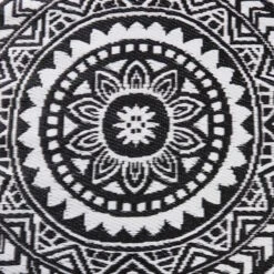 In- & Outdoor-Teppich Ø118cm COLOUR CLASH In Schwarz-Weiß 13 In- & Outdoor-Teppich Ø118cm COLOUR CLASH In Schwarz-Weiß -Butlers butlers in and outdoor teppich o118cm colour clash in schwarz weiss 4