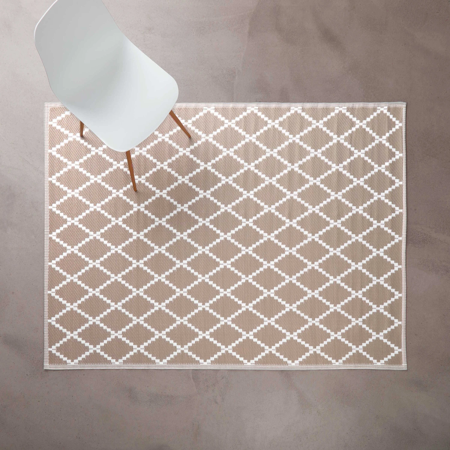 In- & Outdoor-Teppich Rauten L 200 X B 150cm COLOUR CLASH In Natur 2 In- & Outdoor-Teppich Rauten L 200 X B 150cm COLOUR CLASH In Natur – Bild 2