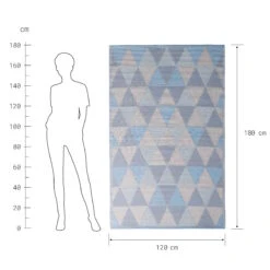 In- & Outdoorteppich Dreiecke L 180 X B 120cm COLOUR CLASH In Pastellblau 11 In- & Outdoorteppich Dreiecke L 180 X B 120cm COLOUR CLASH In Pastellblau -Butlers butlers in and outdoorteppich dreiecke l 180 x b 120cm colour clash in pastellblau 2