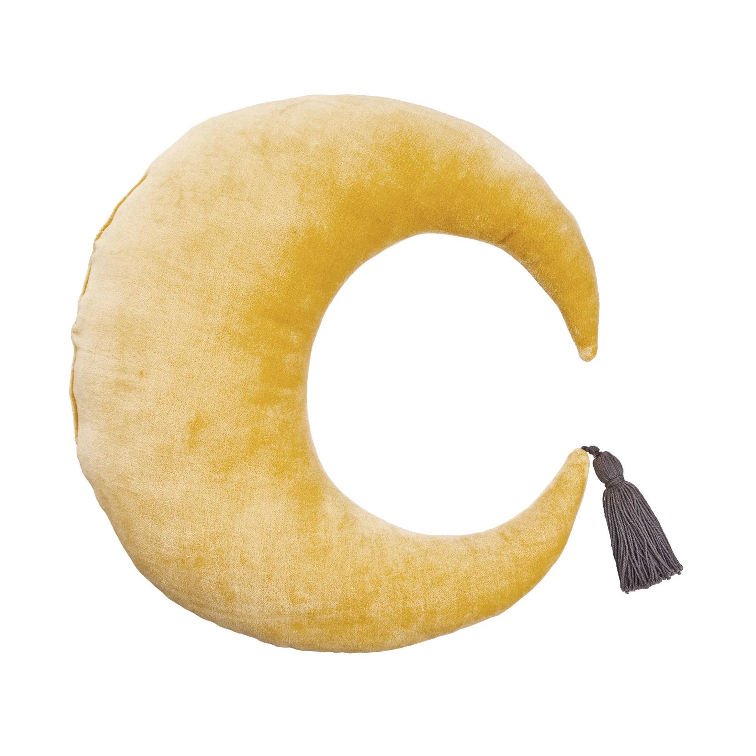 Kissen L 38 X B 38cm LITTLE MOON In Gelb-Anthrazit 1 Kissen L 38 X B 38cm LITTLE MOON In Gelb-Anthrazit