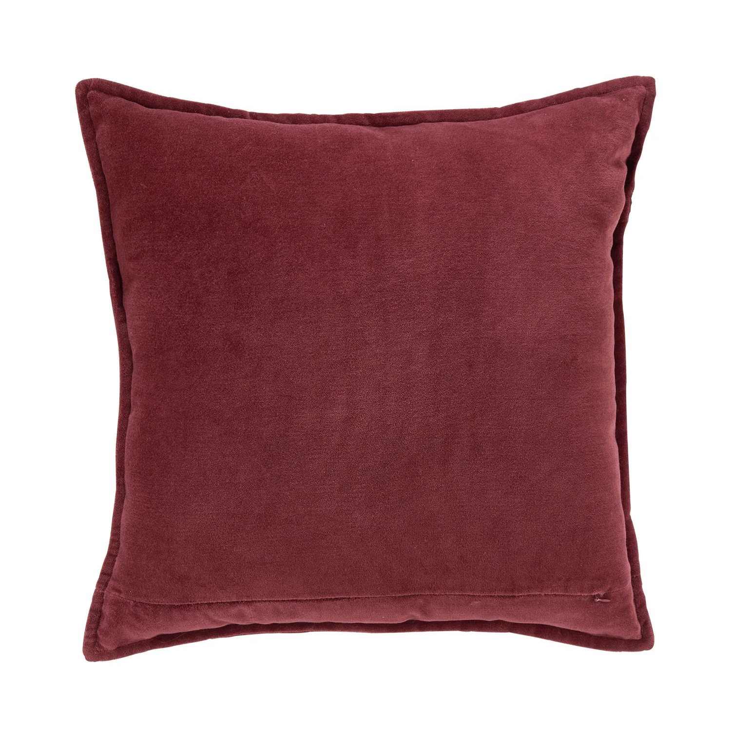 Kissen L 45 X B 45cm COTTON VELVET In Bordeaux 2 Kissen L 45 X B 45cm COTTON VELVET In Bordeaux – Bild 2