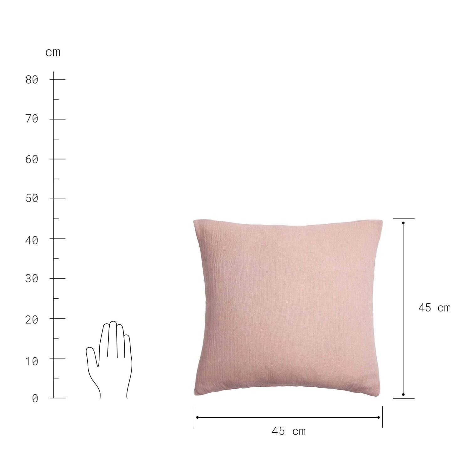 Kissen L 45 X B 45cm LAINETTE In Beige 2 Kissen L 45 X B 45cm LAINETTE In Beige – Bild 2