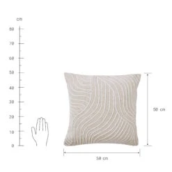 Kissen L 50 X B 50cm FREYA In Beige 8 Kissen L 50 X B 50cm FREYA In Beige -Butlers butlers kissen l 50 x b 50cm freya in beige 3