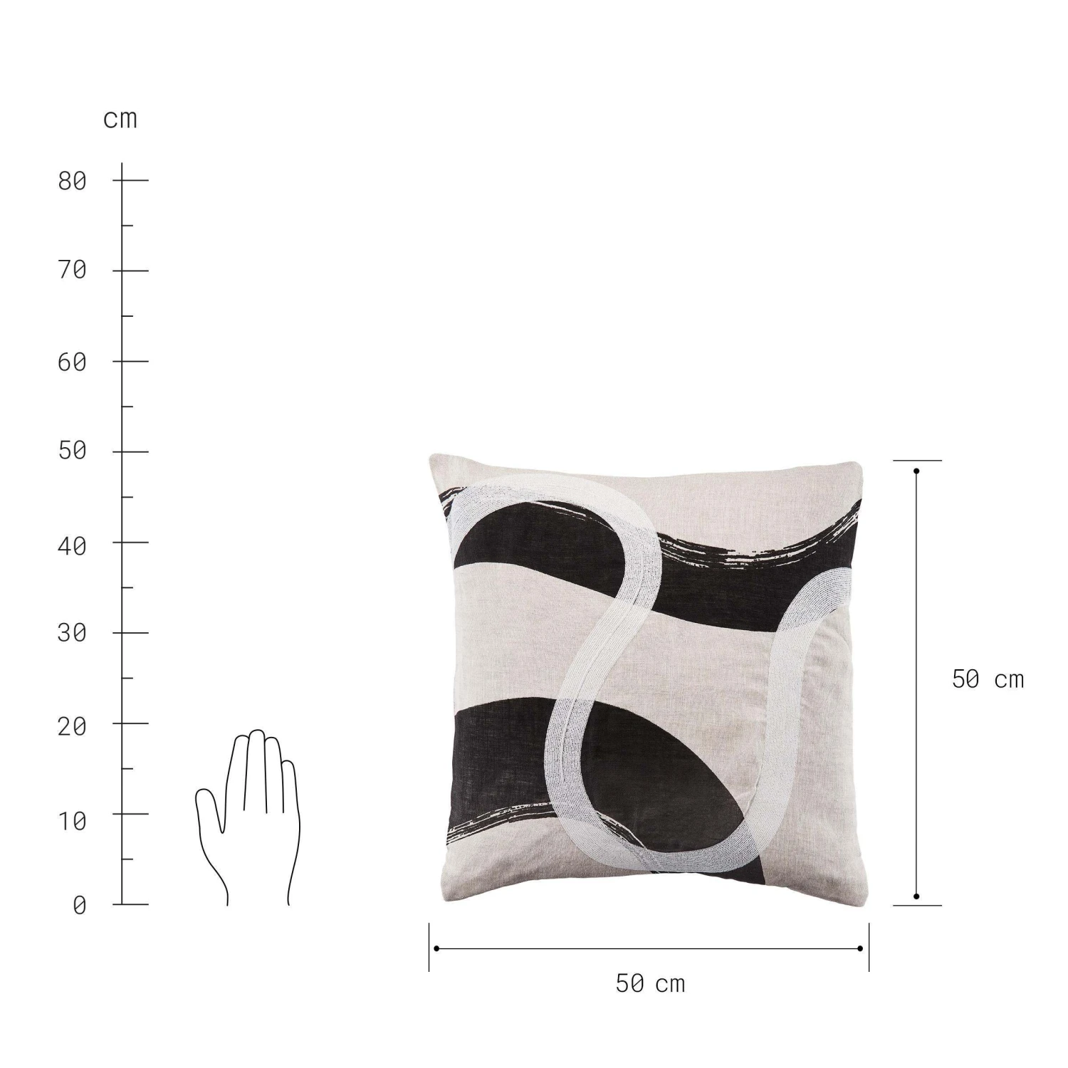 Kissen L 50 X B 50cm JAPANDI In Natur 3 Kissen L 50 X B 50cm JAPANDI In Natur – Bild 3