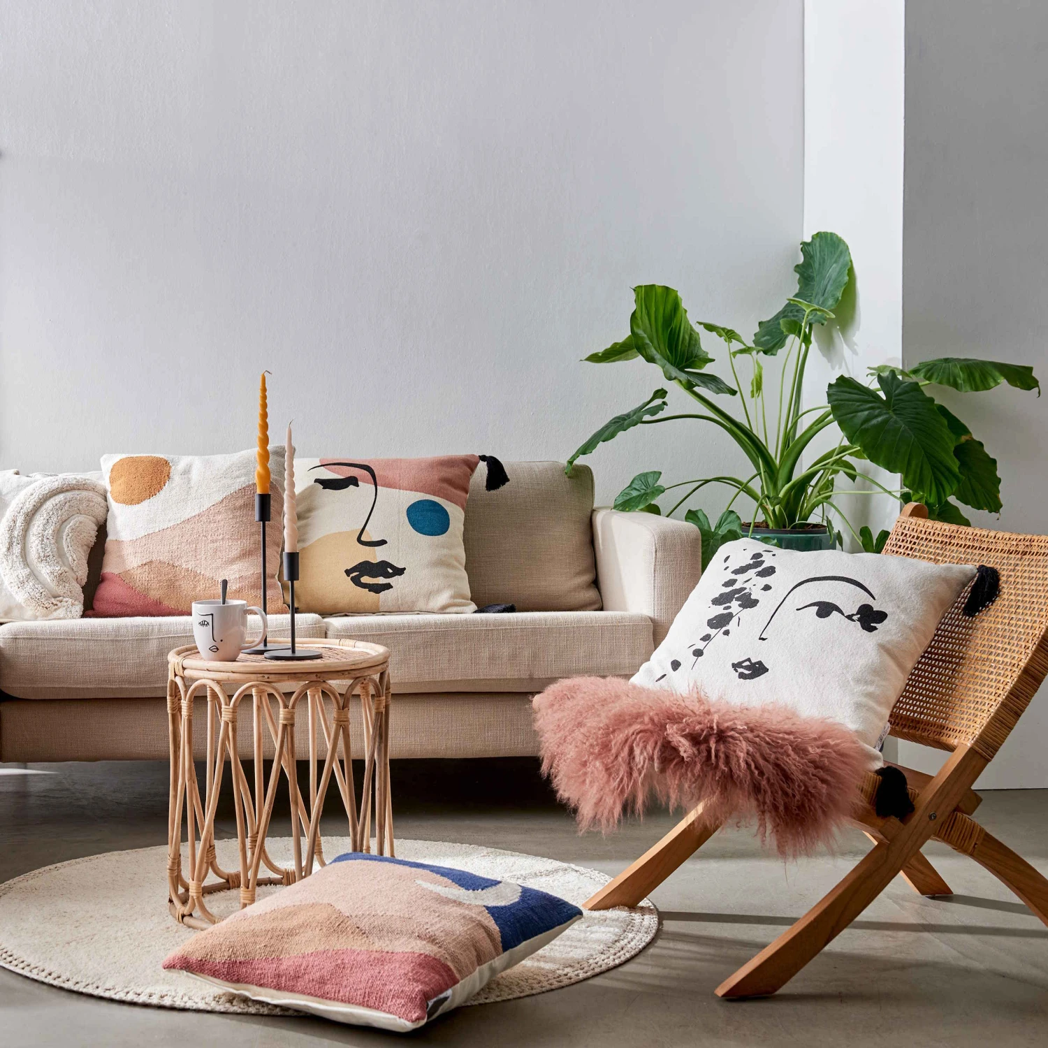 Kissen L 50 X B 50cm MOONSHINE In Bunt 2 Kissen L 50 X B 50cm MOONSHINE In Bunt – Bild 2