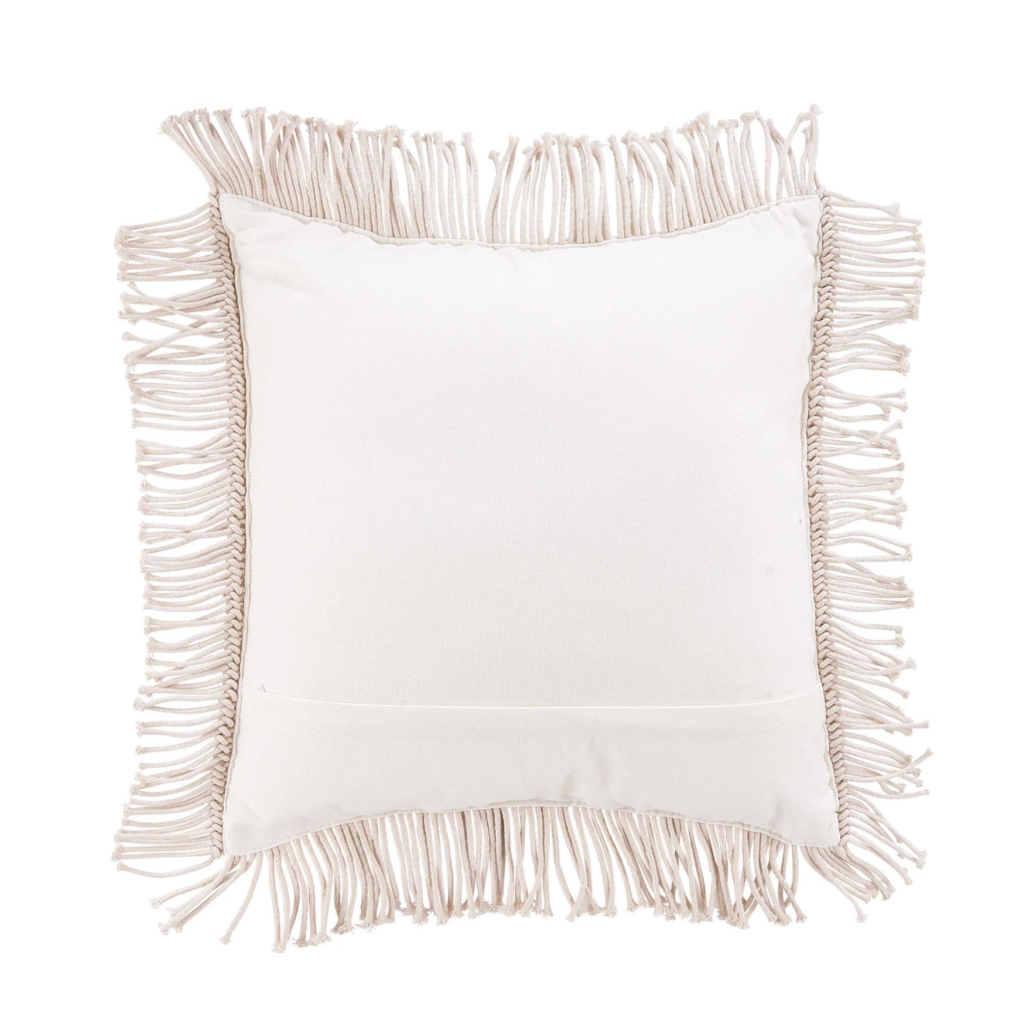 Kissen ZickZack L 45 X B 45cm MACRAMÉ In Creme 3 Kissen ZickZack L 45 X B 45cm MACRAMÉ In Creme – Bild 3