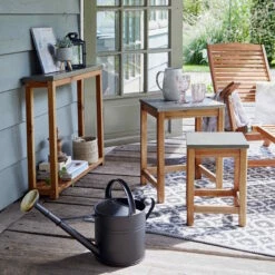 Butlers -Butlers butlers konsole mit zementplatte concrete in natur grau 1